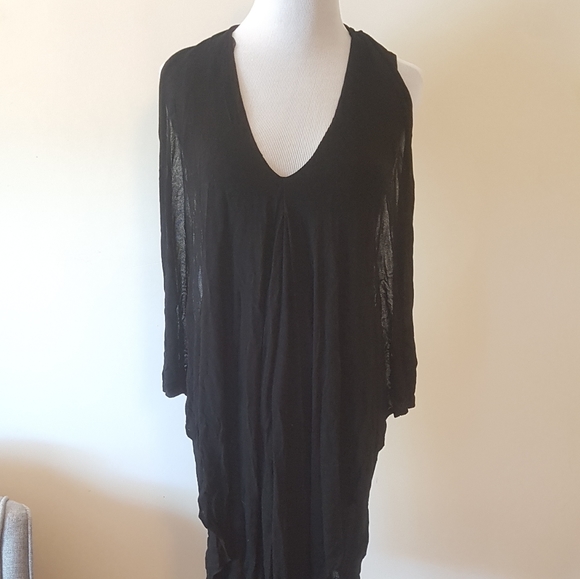 NWOT Rudsak Black Dress / Long Top Body Con - Small - Picture 3 of 14